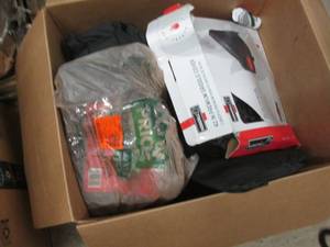 lot 137 image: Box of Assorted Open Box Grill Cove...