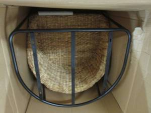 lot 141 image: StyleWell Black Metal Bar Stool wit...