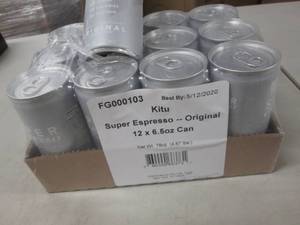 lot 154 image: 12 x 6.5 oz Cans Kitu Super Espress...