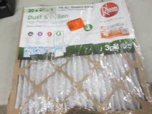 lot 197 image: 3- 20x20x1 Dust & Pollen Indooe Air...