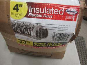 lot 221 image: MasterFlow 4 in. x 25 ft. Insulated...