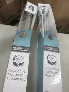 lot 223 image: 2 Zenna Home Shower Rods...