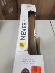 lot 224 image: Zenna Home Aluminum Curved Shower R...