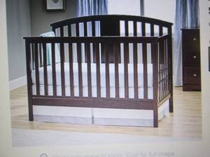 lot 233 image: Audrey 5-in-1 Convertible Crib open...