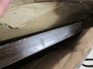 lot 240 image: Round Dining Table Brown open box, ...