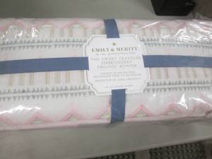 lot 260 image: Pottery Barn Sweet Traveler Embroid...