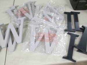 lot 261 image: W& Is Wall Letters...