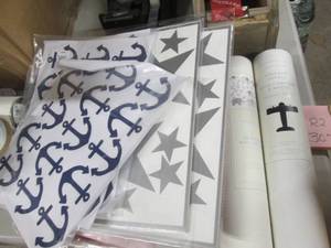 lot 307 image: Pottery Barn Decals...