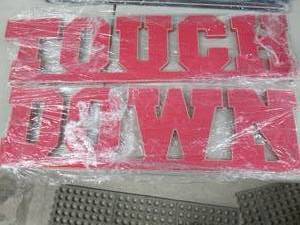 lot 320 image: Touch Down Wood Letters Sign...
