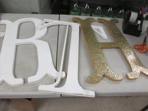 lot 326 image: Large Wall Letters...