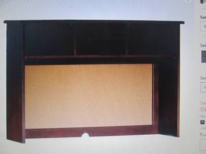 lot 332 image: Kendall Desk Hutch SVH open box Ass...