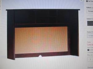 lot 333 image: Kendall Desk Hutch SVH open box Ass...