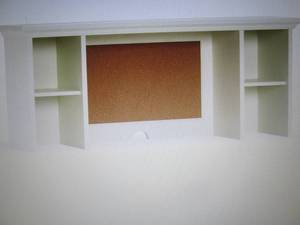 lot 335 image: Madeline Storage Hutch in White ope...