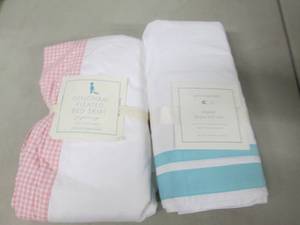 lot 348 image: 2 Crib Bed Skirts...