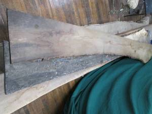 lot 5 image: (2) Walnut Wood Slabs 104 X 15 X ...