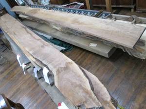 lot 10 image: (2) Wood Slabs 1  192 X 12, 1  ...