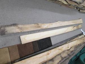 lot 18 image: (2) Wood Pieces 125 X 6, 106 X 6...