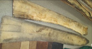 lot 19 image: (2) Wood Pieces 119 X 13, 104 X ...
