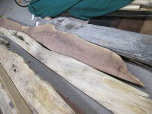 lot 21 image: (2) Wood Pieces 188 X 10, 185 X ...