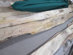 lot 22 image: (2) Wood Pieces 165 X 11, 177 X ...