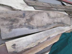 lot 25 image: (2) Wood Pieces 103 X 10, 123 X ...