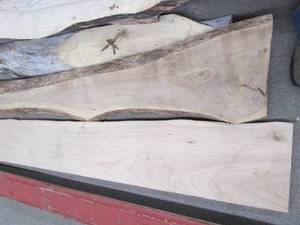 lot 29 image: (2) Wood Slabs 132, 130, 118...