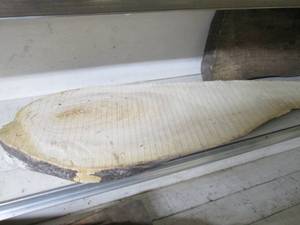 lot 36 image: (2) Wood Pieces 43 X 12, 40 X 11...
