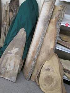 lot 47 image: Wood Slabs 57X12X1.25, 41X14X...