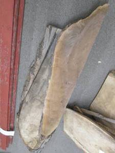 lot 59 image: (2) Wood Pieces 73X17X2, 69X10...