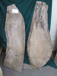lot 60 image: (2) Wood Pieces 52X16X1.5, 57X1...