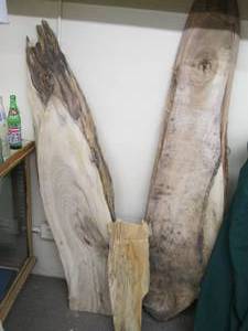 lot 61 image: (2) Wood Pieces 74X16.5X1, 63X1...
