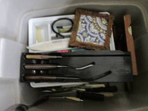 lot 158 image: (2) Boxes of Misc. (Serving Platter...