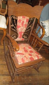lot 176 image: Vintage Rocking Chair Unique Good...