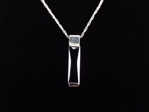lot 35 image: .925 Sterling Silver Faceted Black Onyx Pendant Necklace