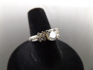 lot 75 image: .925 Sterling Silver Multi Crystal Ring Size 6.5
