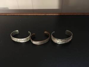 lot 5 image: Three Sterling Silver Bracelets
