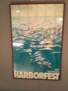lot 103 image: 1987 Norfolk Harborfest Poster