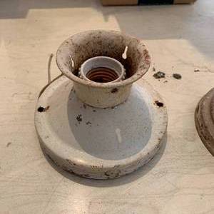 lot 21 image: 2 Vintage Light Fixtures