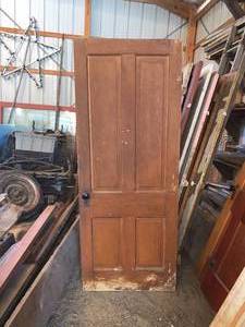 lot 98 image: Vintage Solid Wood Door 78 12 x 31 14