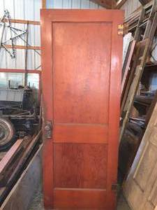 lot 96 image: Vintage Solid Wood Door 78 x 29 34