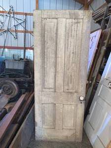 lot 94 image: Vintage Solid Wood Door 77 14 x 29 34