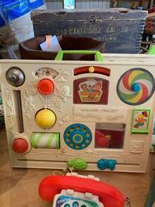 lot 172 image: MIsc Fischer Price Toys and Vintage Computer