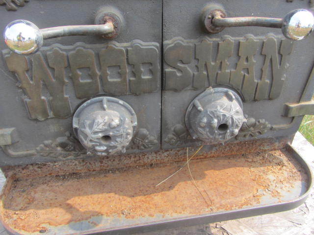 Woodsman Cast Wood Burning Stove | Harris MN Moving Outstate | K-BID