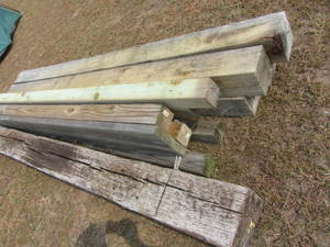 lot 15 image: Lumber 6X6 and 4x4