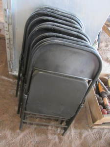 lot 99 image: Steel Folding Chairs