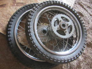 lot 113 image: Tires For A Honda 70