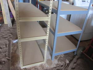 lot 120 image: Metal Frame Shelving