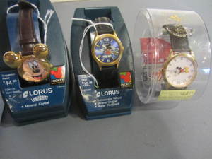 lot 223 image: Mickey Mouse Watches