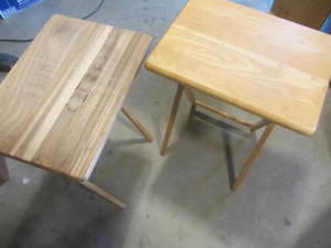 lot 230 image: Wooden Folding Trays
