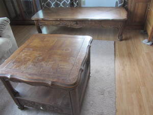 lot 233 image: Thomasville Coffee  & Lamp Tables